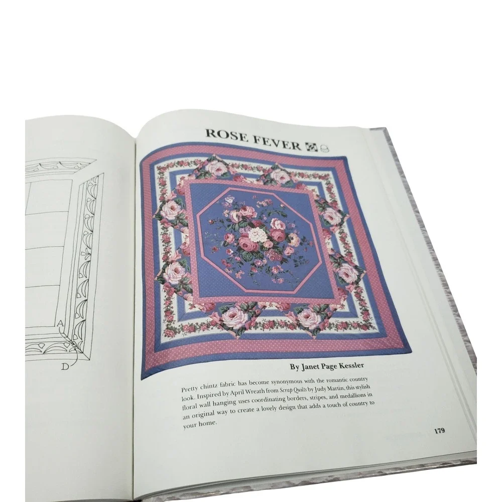 50 Country Quilting Projects Hardcover Book Step-by-Step Patterns